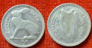 Ireland threepence 1934