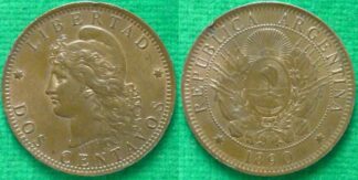 Argentina  2 centavos 1890