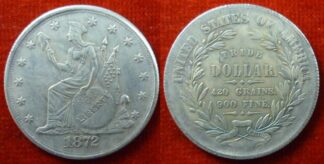 United States trade dollar 1872 COPY