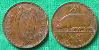 Ireland halfpenny 1939