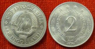 Yugoslavia 2 dinara 1976