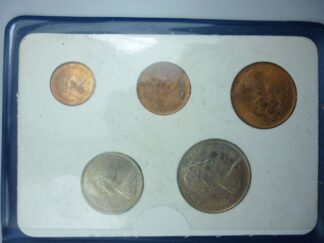 Britains first decimal coins 1/2 to 10p