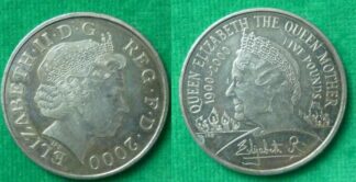 Elizabeth II five pounds 2000 Queen Mother