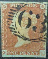 Victoria SG008 1d brown 1841 Corners GC SG8 imperf