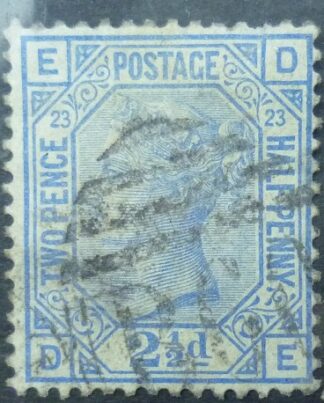 Victoria SG142 2½ purple 1873 Corners ED SG142