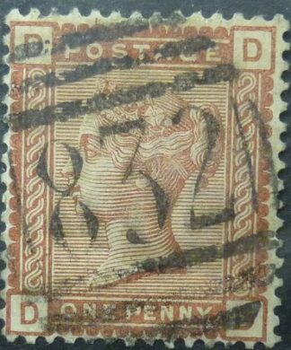 Victoria SG166 1d brown 1880 Corners DD SG166