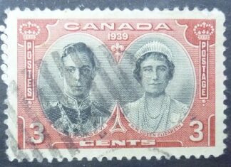 Canada SG374 3 cent red 1939