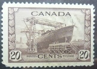 Canada SG386 20 cents brown 1942