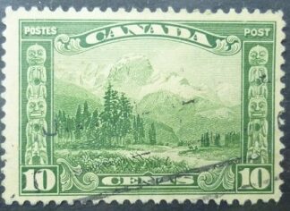 Canada SG281 10 cents green 1928