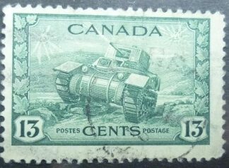 Canada SG384 13 cents green 1942