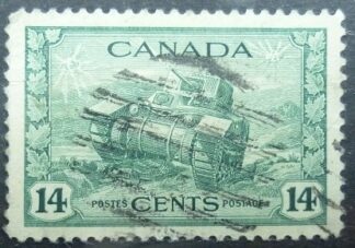 Canada SG385 14 cents green 1942