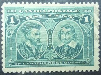 Canada SG189 1 cent green 1908