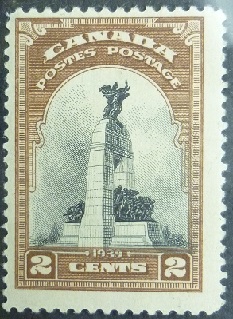 Canada SG373 2 cent black and brown 1939