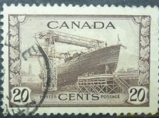 Canada SG386 20 cents brown 1942
