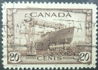 Canada SG386 20 cents brown 1942