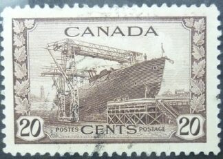 Canada SG386 20 cents brown 1942