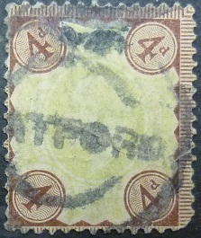 Victoria SG205 4d green and brown 1897