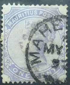 Mauritius SG125 1d violet 1879