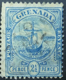 Grenada SG080 2½d blue 1906