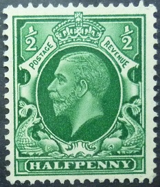 George V SG439 ½d dark green 1934