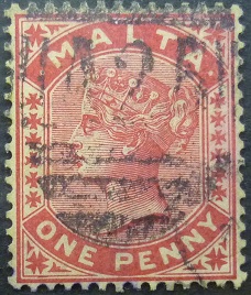 Malta SG022 1d red 1860