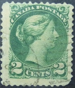Canada SG082 2 cents green 1870