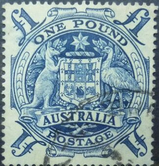 Australia SG224c £1 blue 1948