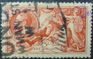 George V SG416 5 shillings red 1912