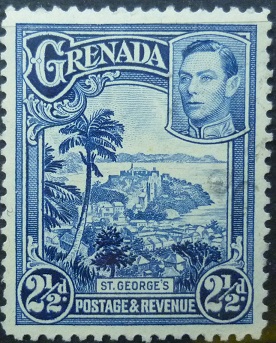 Grenada SG157 2½d blue 1938