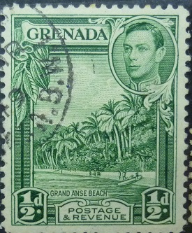 Grenada SG153b ½d green 1938