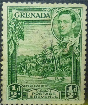 Grenada SG153b ½d green 1938