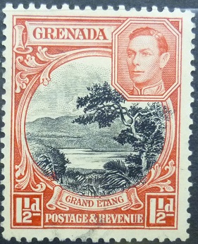 Grenada SG155 1½ red and black 1938
