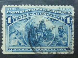 United States SG235 1 cent blue 1893