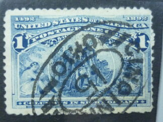 United States SG235 1 cent blue 1893