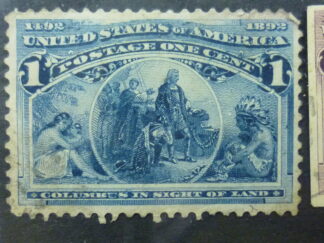 United States SG235 1 cent blue 1893