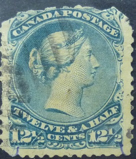 Canada SG061 12½ cents blue 1868