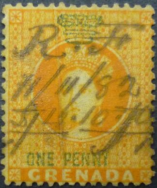Grenada SG027 1d orange 1883