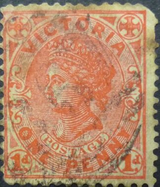 Victoria SG118a 1d red 1880