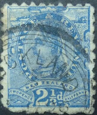 New Zealand SG216 2½d blue 1882