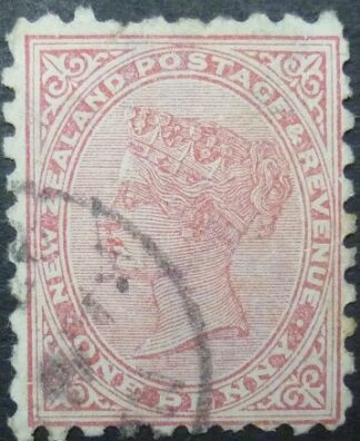 New Zealand SG214 1d red 1882