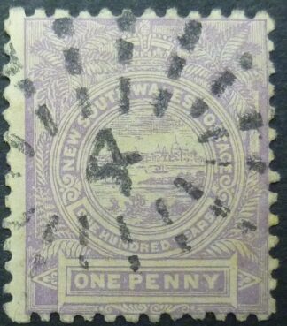 New South Wales SG253 1d mauve 1888