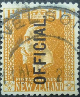 New Zealand SGO89 1½d brown1915 OFFICIAL