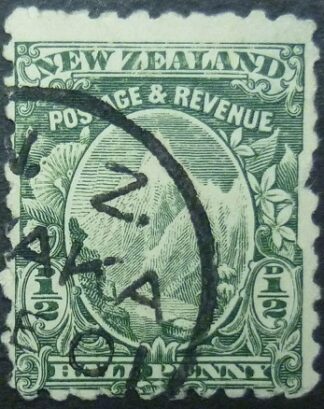 New Zealand SG342 ½d green 1898