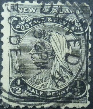 New Zealand SG213 ½d black 1882
