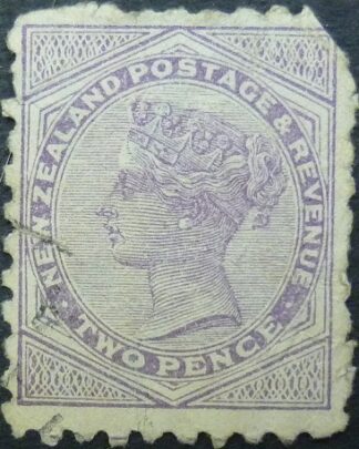 New Zealand SG202 2d mauve 1882