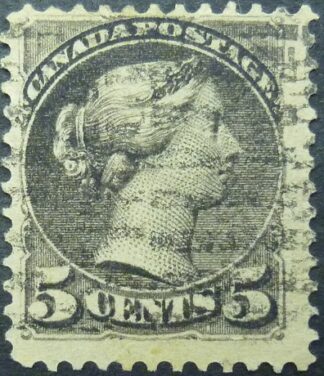 Canada SG107 5 cents grey 1870