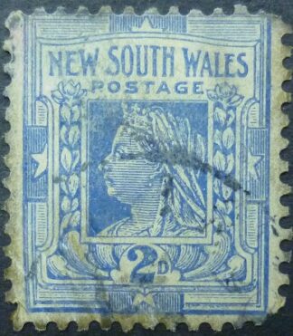 New South Wales SG303 2½d blue 1892