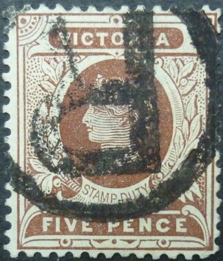 Victoria SG336 5d chocolate 1890