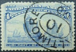 United States SG238 4 cent blue 1893