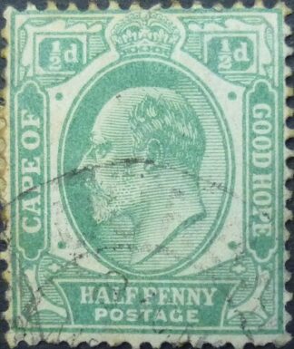 Cape of Good Hope SG070 ½d green 1902